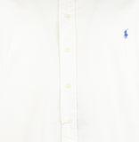Ralph Lauren Men's Big and Tall Classic Fit Short Sleeve Oxford Shirt White 3LT