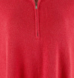 Customer Return Tommy Bahama Women's Shimmer Bonita Half Zip Poncho Top-TR-L/XL