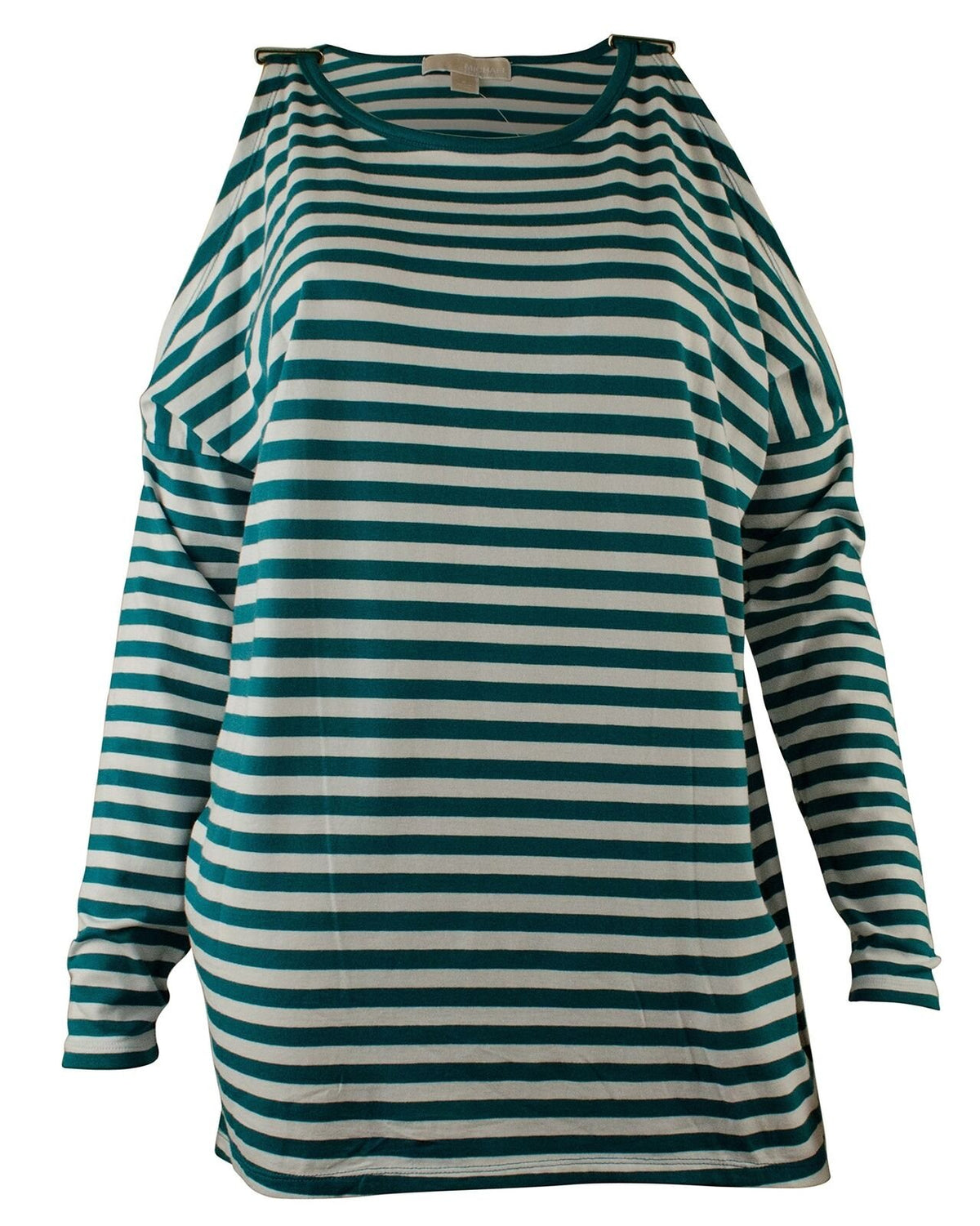 Michael Kors Women's Plus Size Cold-Shoulder Striped Top-GW-2X