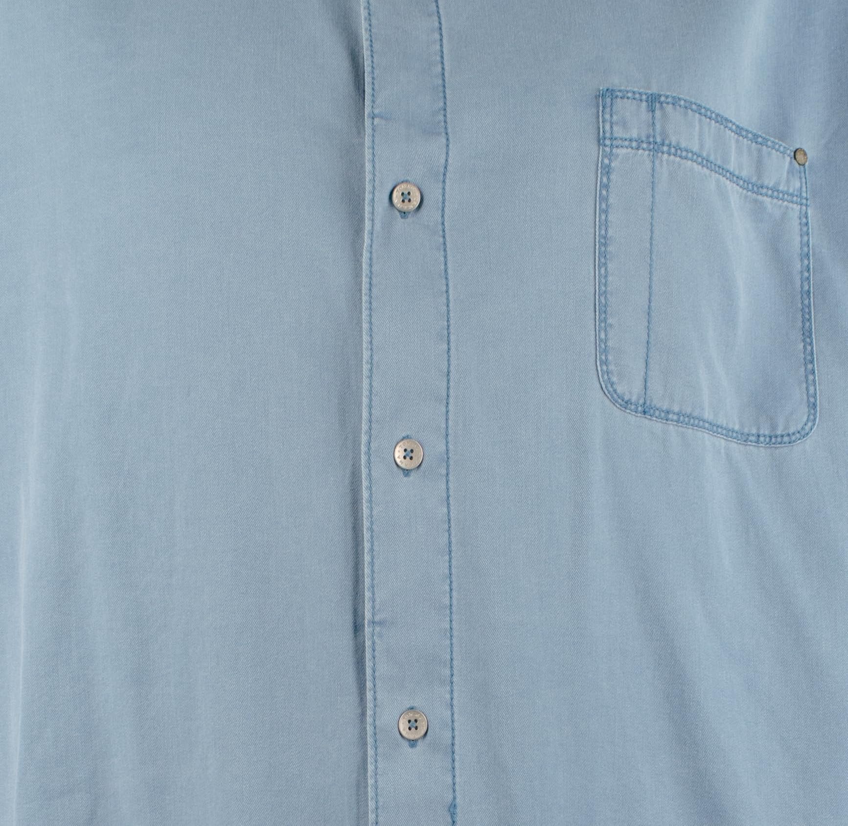 Tommy Bahama Men's Tahitian Twill Long Sleeve Camp Shirt Mambo Blue XL