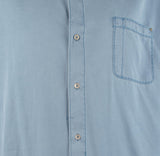 Tommy Bahama Men's Tahitian Twill Long Sleeve Camp Shirt Mambo Blue XL