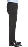 Hugo Boss Mens Regular Fit Leenon1 Flat Front Wool Dress Pants 30 Navy