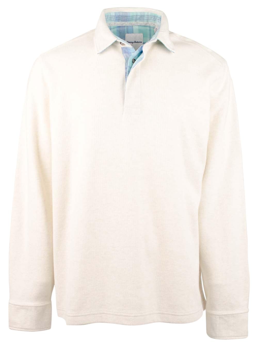 Tommy Bahama Men's New Montserrat Long Sleeve Polo Shirt BSHthr XXL