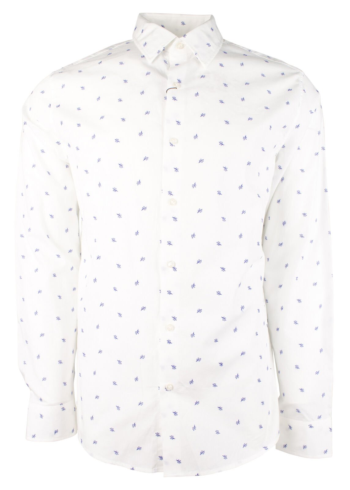 Michael Kors Men's Cotton Slim Fit Long Sleeve Shirt