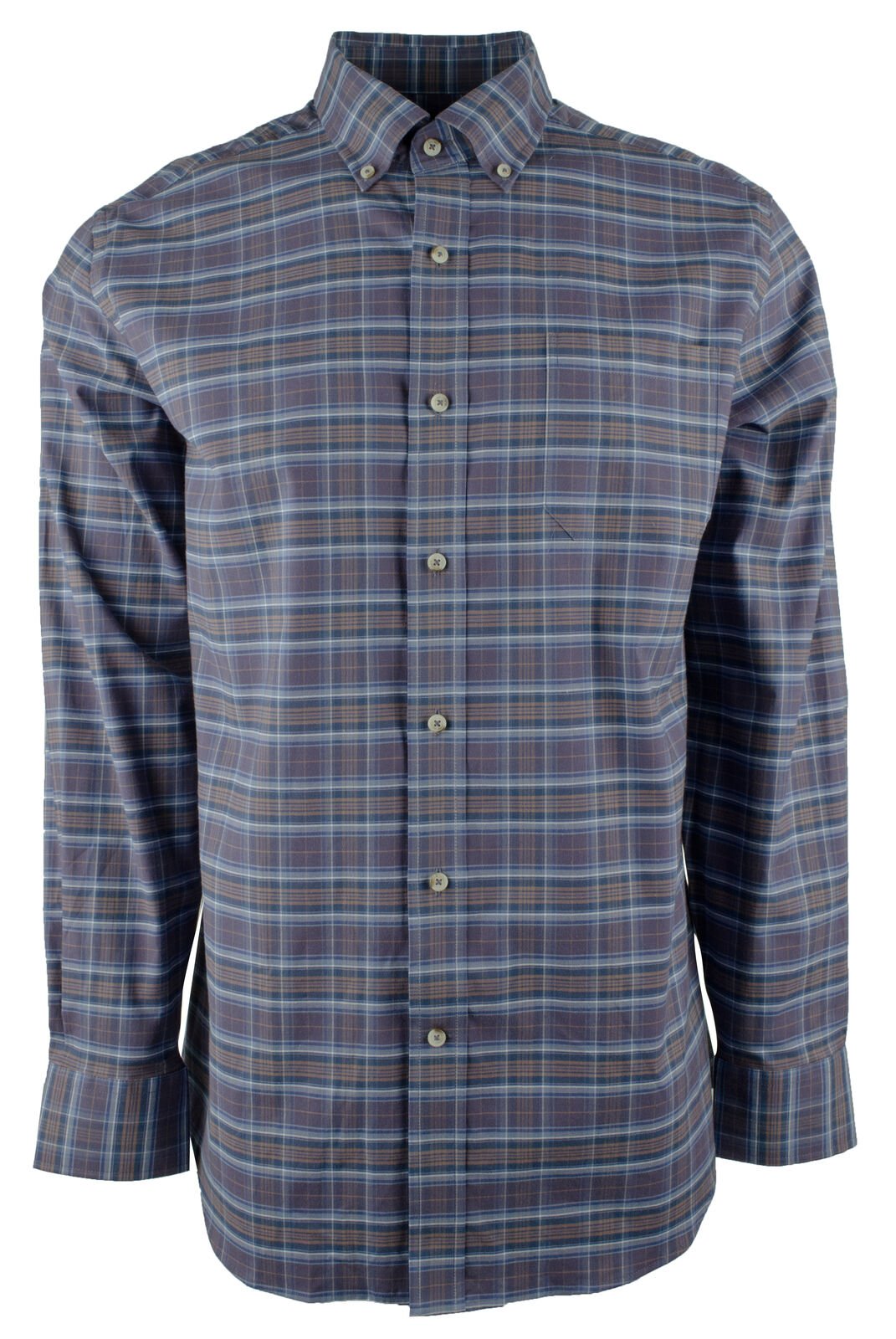 Men's Frontgate Plaid Button Down Shirt-FG-S