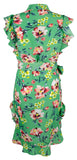 Lauren Ralph Lauren Women's Petite Flutter Sleeve Midi Dress M 8P