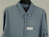 Customer Return Michael Kors Men's Slim Fit Denim Long Sleeve Shirt Large