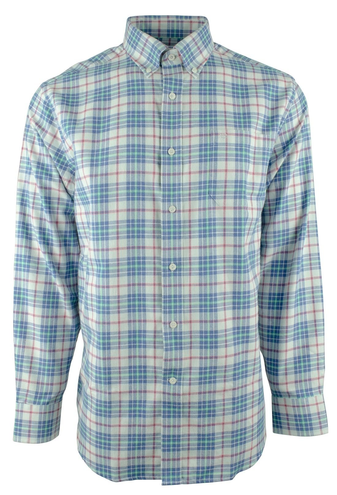 Men's Classic Fit Button Down Plaid Shirt SG Small