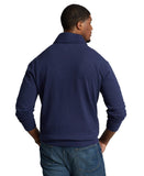 POLO RALPH LAUREN Men's Luxury Jersey Shawl-Collar Pullover, Big & Tall (Navy Heather, 3XB, 3X-Large Big)