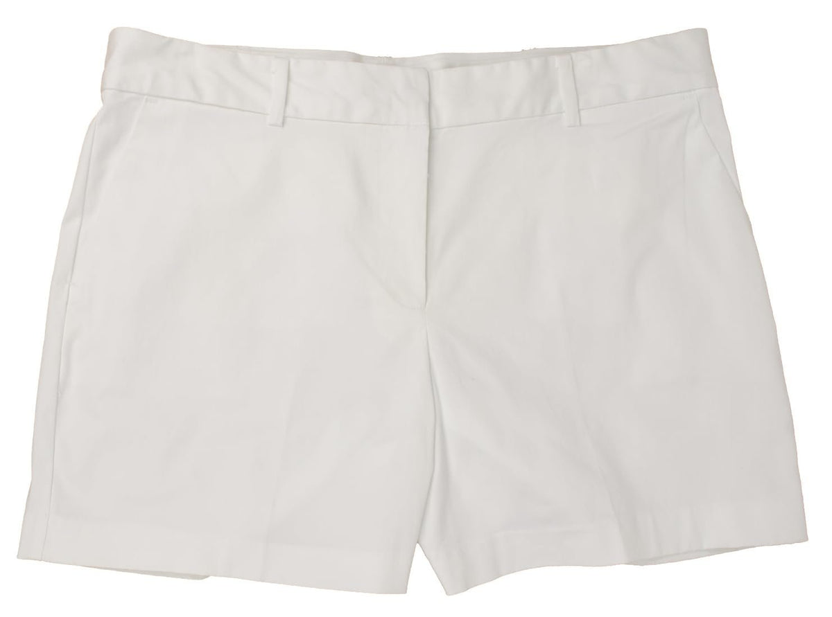 Michael Kors Women's Plus Size Stretch Chino Shorts White 22W
