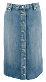 Lauren Ralph Lauren Women's Denim Midi A-Line Skirt-B-4
