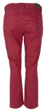 Ralph Lauren Women's Plus Size Slimming Modern Straight Stretch Jeans Pants 22WX32 Red