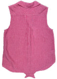 Customer Return Tommy Bahama Women's  Gingham Way Linen Sleeveless Camp