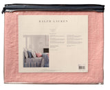 Ralph Lauren Home Meadow Lane Britt Linen Throw Blanket 54" x 72" Pale Coral