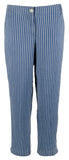 Tommy Bahama Women's Fresco Stripe Indigo Crop Pants X-Large