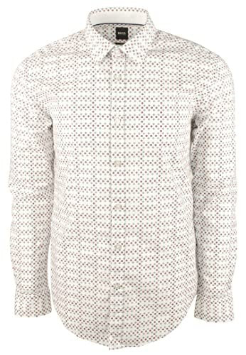 Hugo Boss Men's Ronni Slim Fit Long Sleeves Shirt-MR-Large