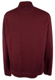 Tommy Bahama Men's Big & Tall Flipshore Half Zip Sweatshirt Black Cherry Heather 4XLT