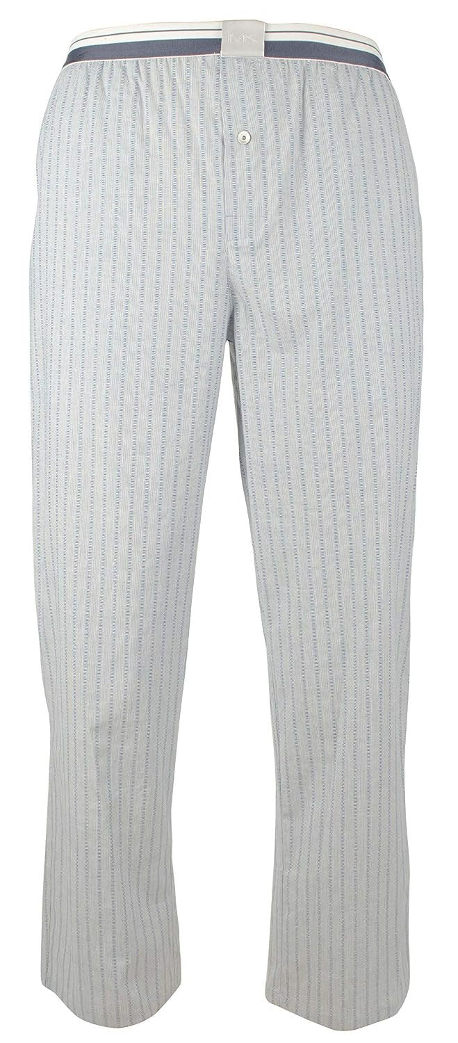 Michael Kors Pantalones de pijama con cintura con logotipo para hombre, Dobby azul, Large