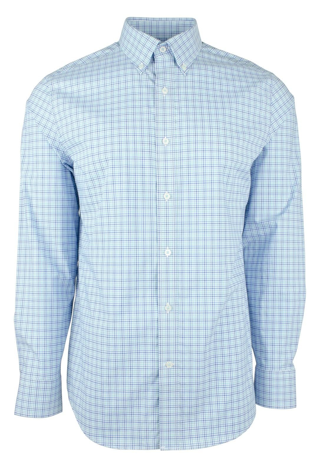 Southern Tide Men's Cocodella Check Trim Fit Long Sleeve OC Small
