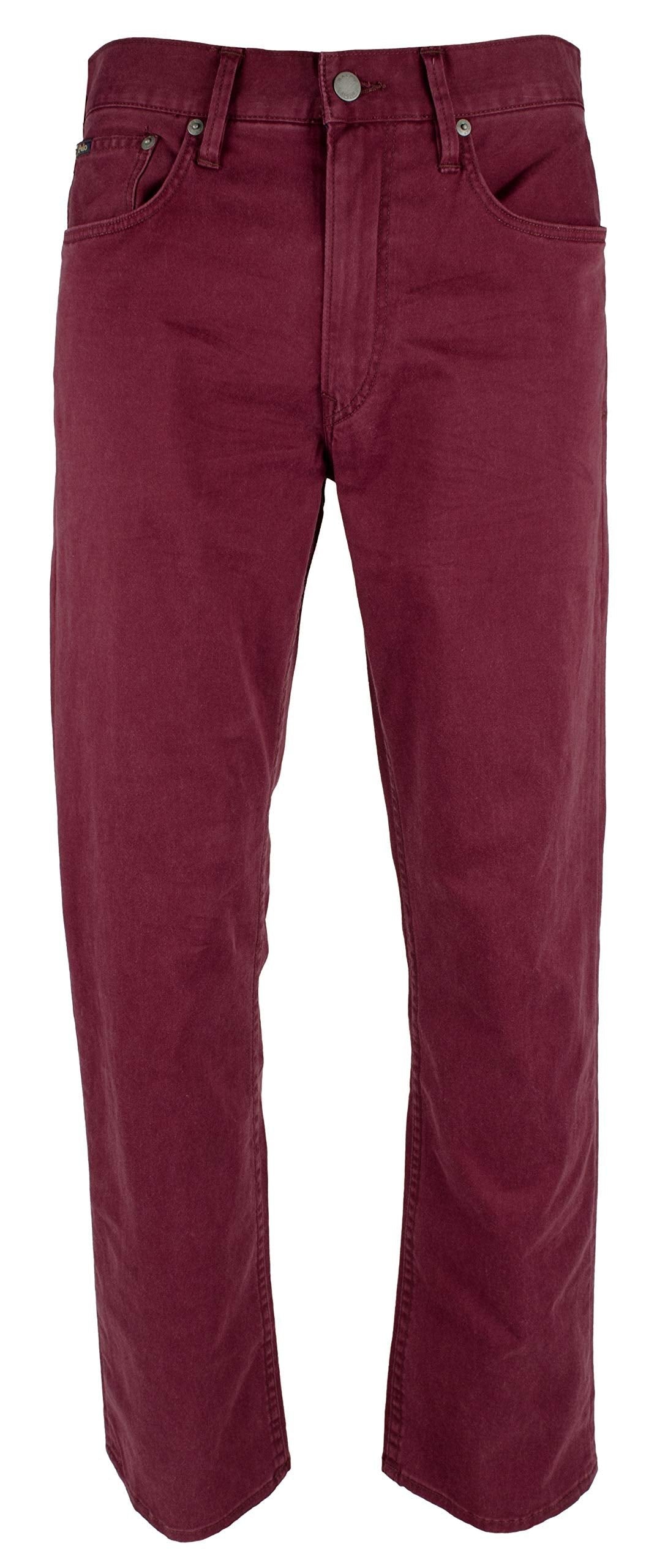 Polo Ralph Lauren Mens Stretch Straight Fit Chino Pants Red 30/30