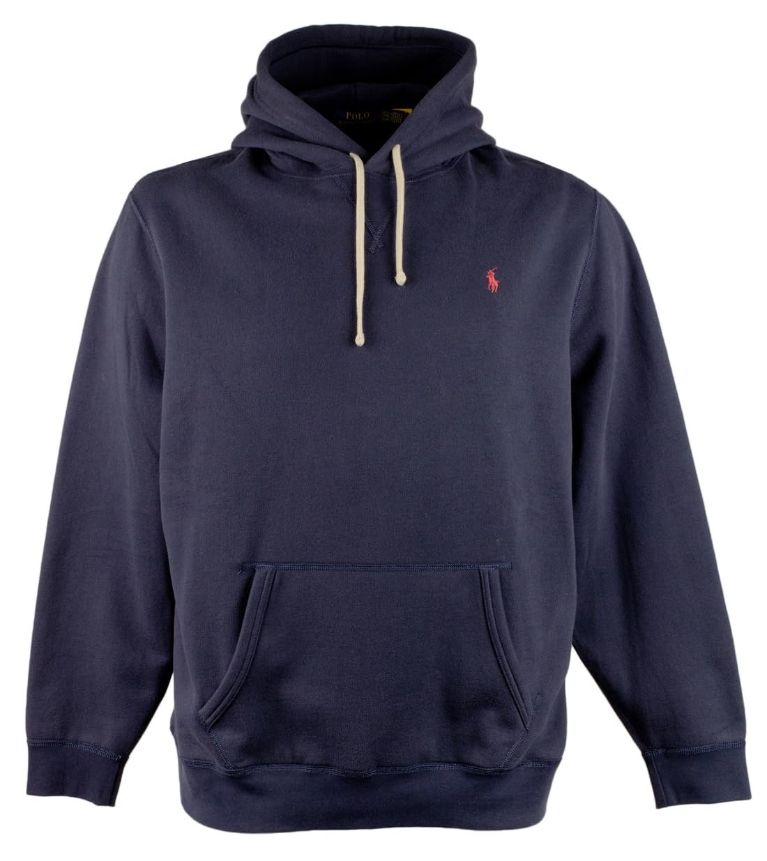 POLO RALPH LAUREN Men's Big & Tall The RL Fleece Pullover Hoodie Nvy XLT