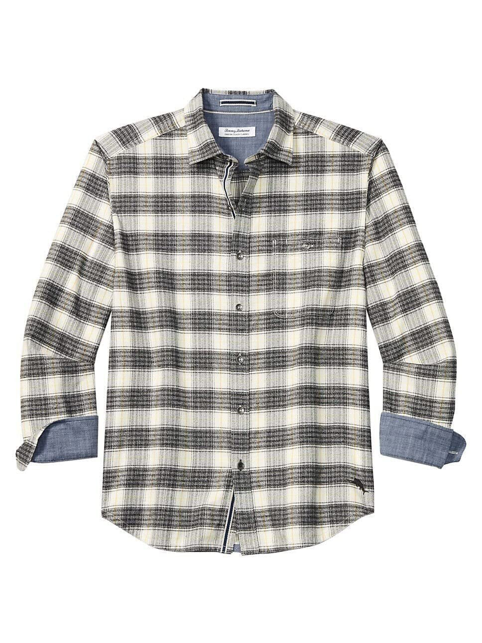 Tommy Bahama Men's Big & Tall Canyon Beach Rancho Long Sleeve Shirt Continental 2XB