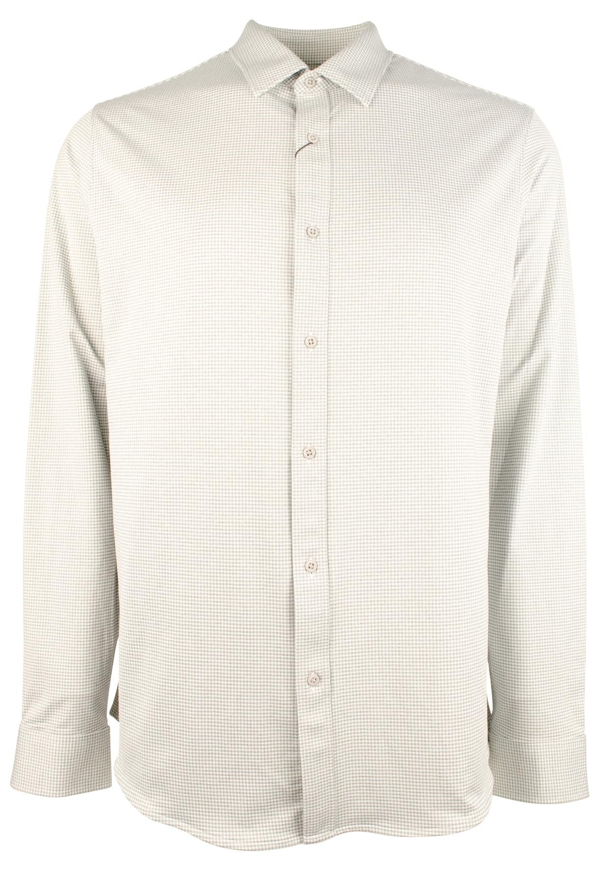 Michael Kors Men's Slim Fit Stretch Gingham Long Sleeve Shirt Opl Small