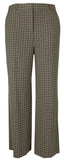 Vince Camuto Women's Plus Size Plaid Flat Front Wide Leg Pants