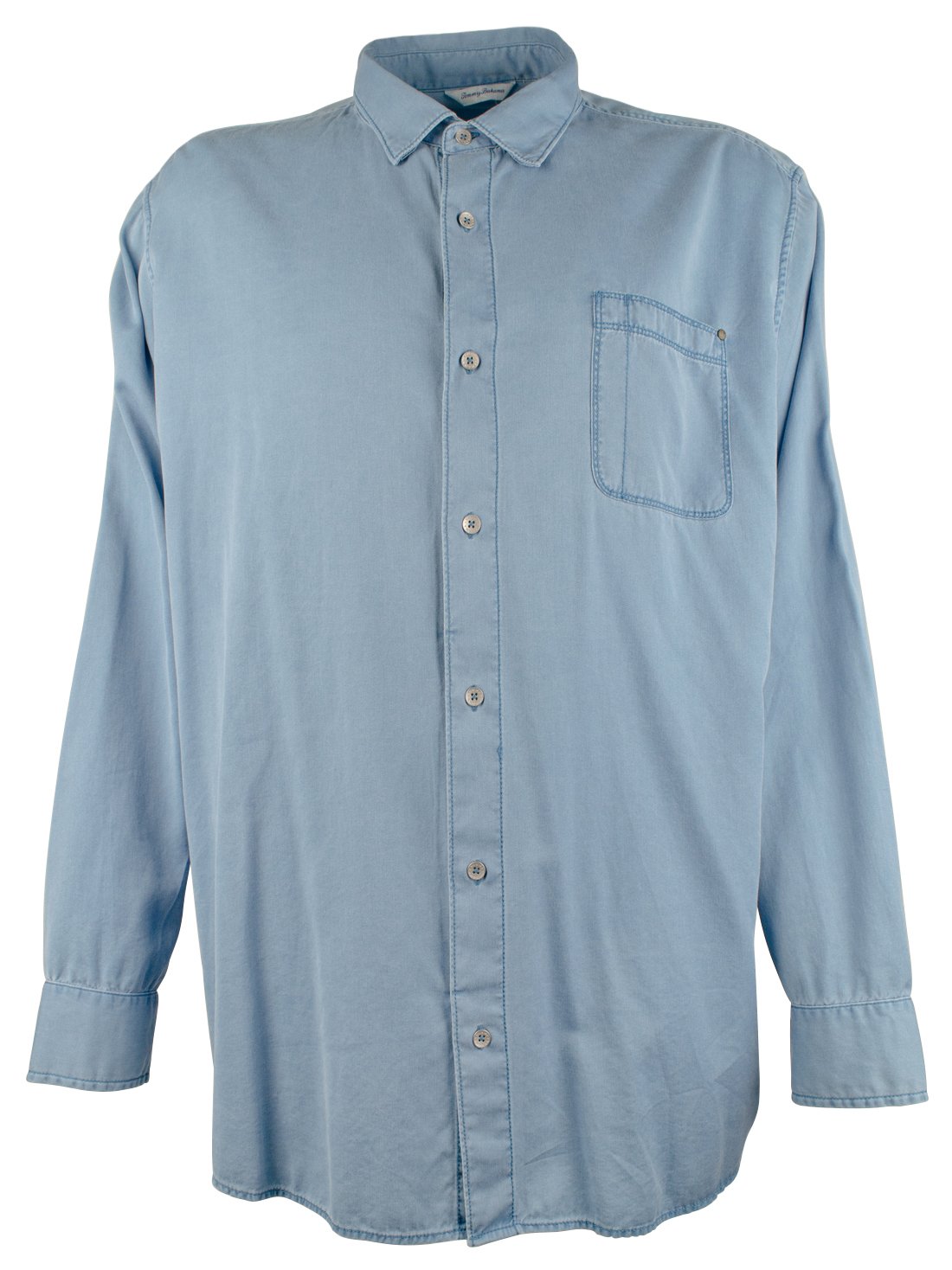 $138 Tommy Bahamas Men's Tahitian  Long Sleeve Shirt, Mambo Blue, 3XLT