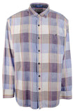 Tommy Bahama Men's Mood Indio Plaid Long Sleeve Button Down Shirt Deep Space 2XL