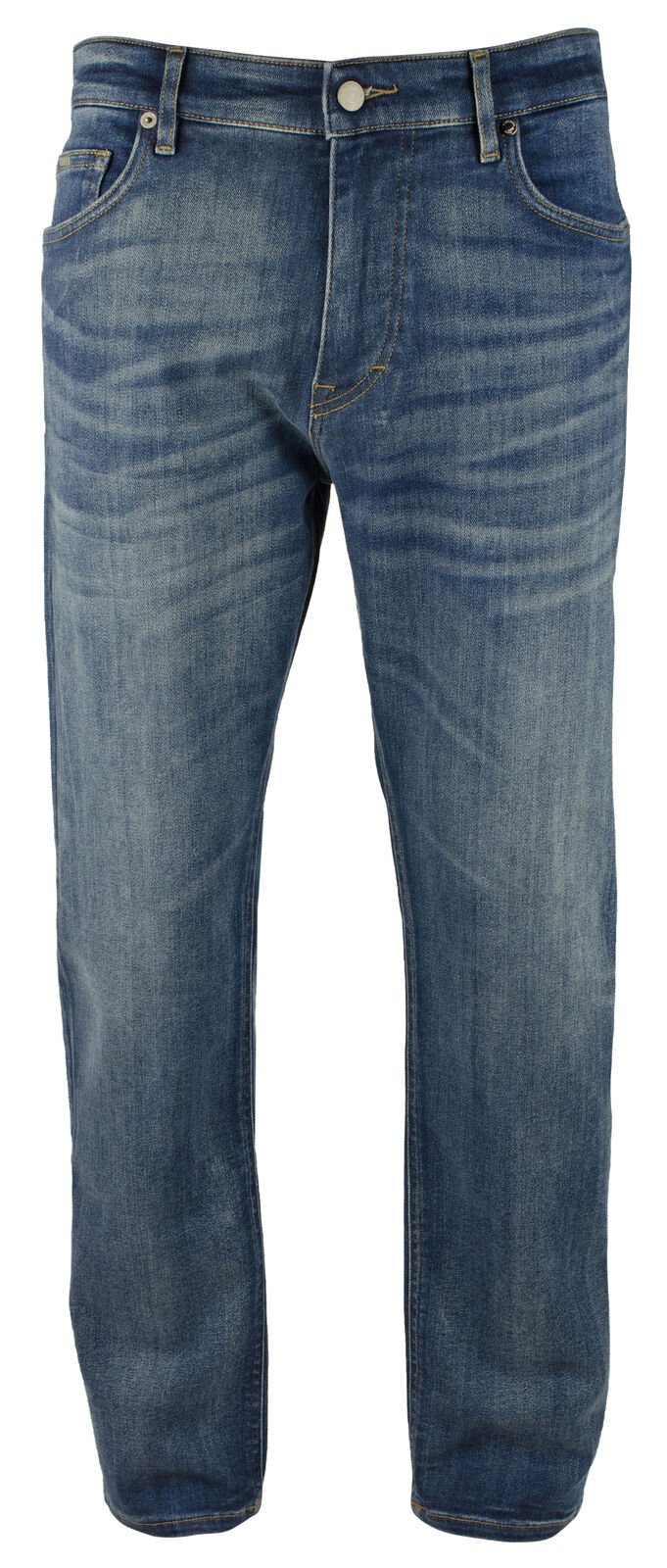 Hugo Boss Men's Albany Relaxed Fit Stretch Jeans Pants Medium Blue