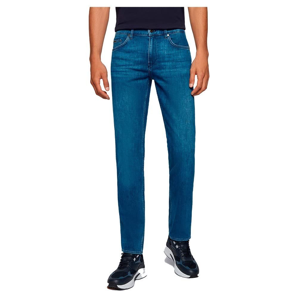 Hugo Boss Men's Delaware Slim Fit Stretch Denim Jeans-MB-38WX32L
