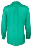 Ralph Lauren Women's Petite Point Collar Long Sleeve Shirt