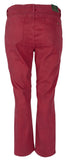 Ralph Lauren Women's Plus Size Slimming Modern Straight Stretch Jeans Pants 22WX32 Red