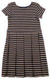 Polo Ralph Lauren Little Kids Girl's Short Sleeve Pleated Knit Dress