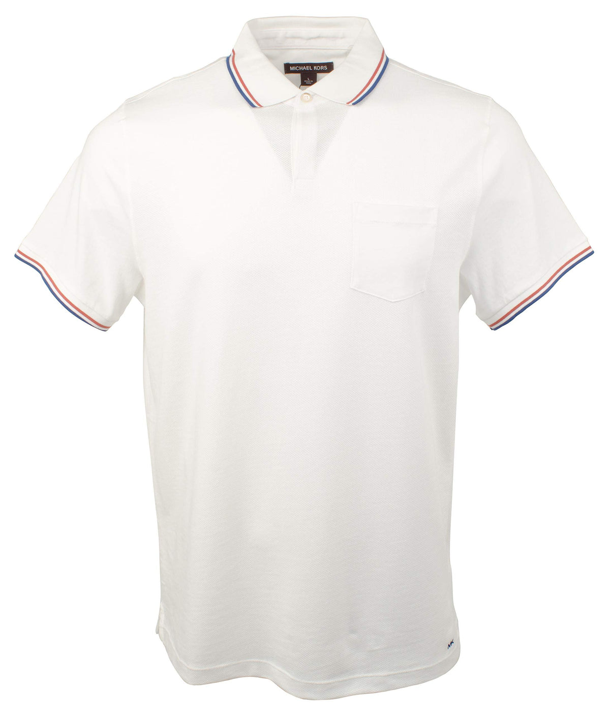 Michael Kors Men's Mesh Lightweight Polo Shirt-W-XXL White