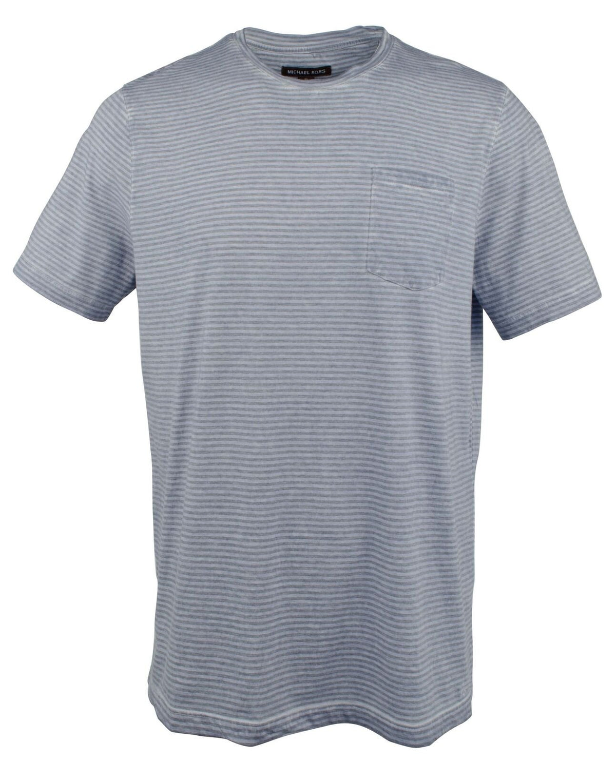 Customer Return Michael Kors Men's Striped Pocket T-Shirt-OB-XXL