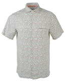 Tommy Bahama Men's Big & Tall Atomic Geo Print Silk Camp Shirt-CC-3XB