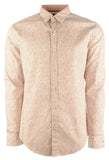 Hugo Boss Men's Robbie Sharp Fit Long Sleeve Shirt Large Open Orange