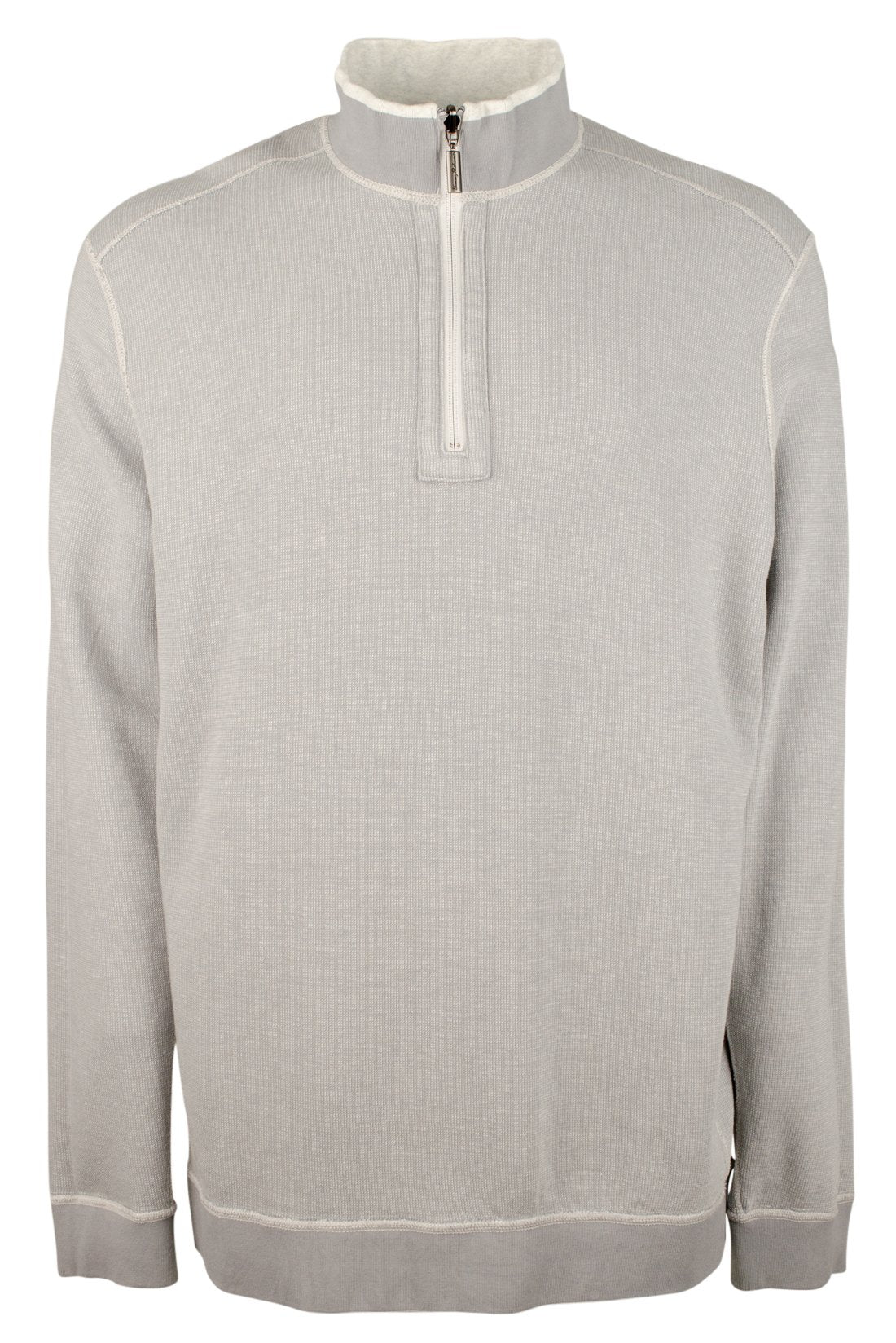 Tommy Bahama Men's Flip Coast Reversible Pullover Sweatshirt Continental Hthr 2XL