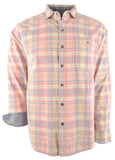 Tommy Bahama Men's Big Tall Coastline  Corduroy Acacia Long Sleeve Plaid Shirt