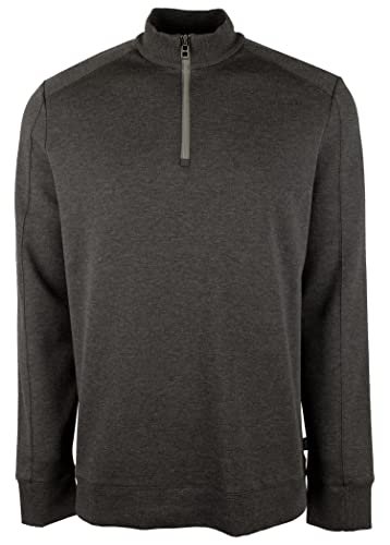 Hugo Boss Men's Big and Tall Sidney Jersey Quarter Zip Pullover-OG-XXXL