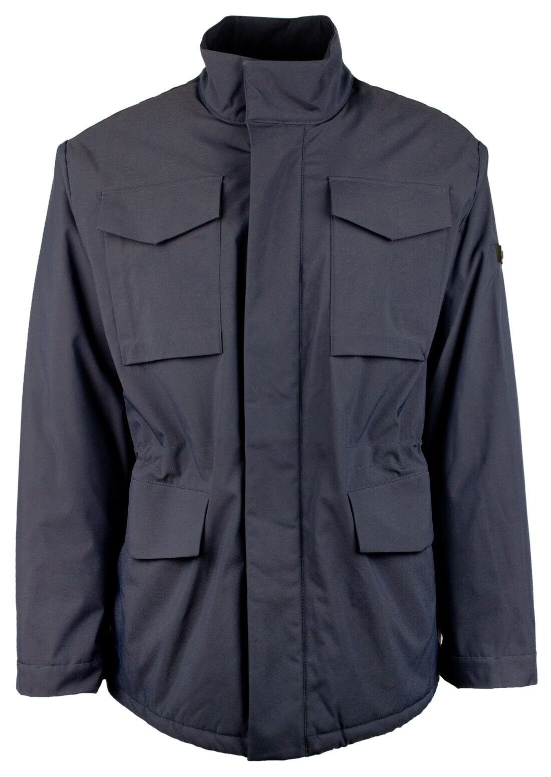 Michael Kors Men's Long Sleeve Field Rain Coat Jacket Blue XXL