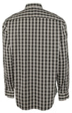 Bugatchi Men's Plaid Classic Fit Long Sleeves Shirt BLK Medium