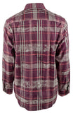 Camisa a cuadros hula de Tommy Bahama para hombre, color ron baya, talla XL