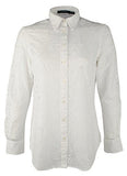 Lauren Ralph Lauren Women's Petite Eyelet Button Down Crisp Cotton Shirt