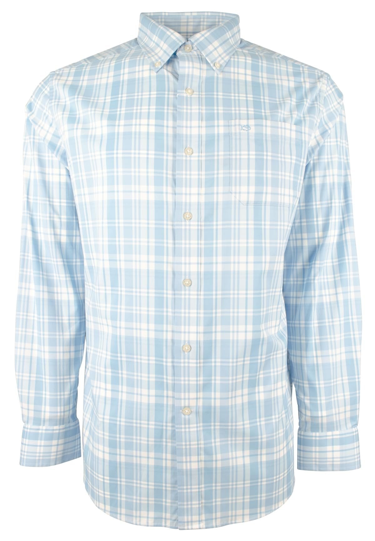 Southern Tide Men's Intercoastal Palm Canyon Plaid Sport Shirt RW XL, Rain Water