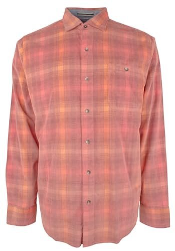Tommy Bahama Men's Big & Tall Long Sleeve Coastline Corduroy Check Shirt New Red Sail 4XLT