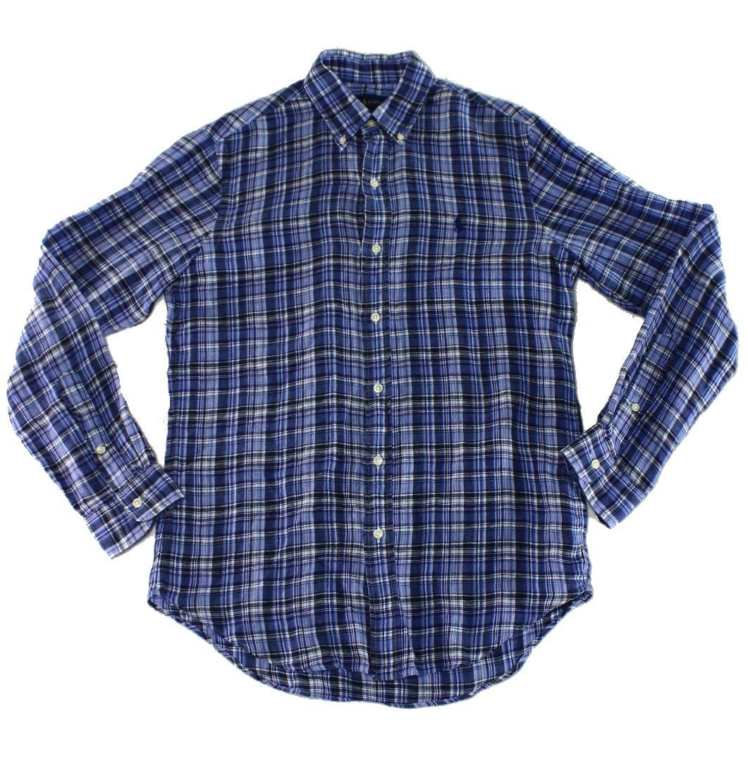 Ralph Lauren NEW Blue Men's Size Small S Button Down Linen Shirt