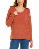 Tommy Bahama Women's Sea Swell Hooded Sweater Pullover Cinnamon Cedar Large